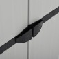 vidaXL Garten-Lagerschrank mit 3 Böden Grau & Schwarz 68x40x168 cm vidaXL Garten-Lagerschrank mit 3 Böden Grau & Schwarz 68x40x168 cm