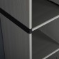 vidaXL Garten-Lagerschrank mit 3 Böden Grau & Schwarz 68x40x168 cm vidaXL Garten-Lagerschrank mit 3 Böden Grau & Schwarz 68x40x168 cm