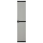 vidaXL Garten-Lagerschrank mit 3 Böden Grau & Schwarz 34x40x168 cm vidaXL Garten-Lagerschrank mit 3 Böden Grau & Schwarz 34x40x168 cm