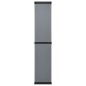 vidaXL Garten-Lagerschrank mit 3 Böden Grau & Schwarz 34x40x168 cm vidaXL Garten-Lagerschrank mit 3 Böden Grau & Schwarz 34x40x168 cm