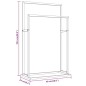 vidaXL Handtuchständer Weiß 48x24x78,5 cm Eisen vidaXL Handtuchständer Weiß 48x24x78,5 cm Eisen