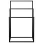 vidaXL Handtuchständer Schwarz 48x24x79 cm Eisen vidaXL Handtuchständer Schwarz 48x24x79 cm Eisen