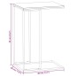 vidaXL Beistelltisch Weiß 40x30x59 cm Holzwerkstoff vidaXL Beistelltisch Weiß 40x30x59 cm Holzwerkstoff