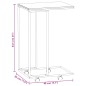 vidaXL Beistelltisch mit Rollen Schwarz 40x30x63,5 cm Holzwerkstoff vidaXL Beistelltisch mit Rollen Schwarz 40x30x63,5 cm Holzwerkstoff