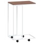 vidaXL Beistelltisch mit Rollen Weiß 40x30x63,5 cm Holzwerkstoff vidaXL Beistelltisch mit Rollen Weiß 40x30x63,5 cm Holzwerkstoff