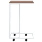 vidaXL Beistelltisch mit Rollen Weiß 40x30x63,5 cm Holzwerkstoff vidaXL Beistelltisch mit Rollen Weiß 40x30x63,5 cm Holzwerkstoff
