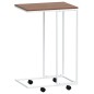 vidaXL Beistelltisch mit Rollen Weiß 40x30x63,5 cm Holzwerkstoff vidaXL Beistelltisch mit Rollen Weiß 40x30x63,5 cm Holzwerkstoff