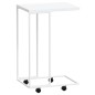 vidaXL Beistelltisch mit Rollen Weiß 40x30x63,5 cm Holzwerkstoff vidaXL Beistelltisch mit Rollen Weiß 40x30x63,5 cm Holzwerkstoff