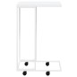 vidaXL Beistelltisch mit Rollen Weiß 40x30x63,5 cm Holzwerkstoff vidaXL Beistelltisch mit Rollen Weiß 40x30x63,5 cm Holzwerkstoff
