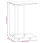 vidaXL Beistelltisch mit Rollen Weiß 40x30x63,5 cm Holzwerkstoff vidaXL Beistelltisch mit Rollen Weiß 40x30x63,5 cm Holzwerkstoff