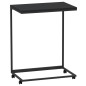 vidaXL Beistelltisch mit Rollen Schwarz 55x35x70 cm Holzwerkstoff vidaXL Beistelltisch mit Rollen Schwarz 55x35x70 cm Holzwerkstoff