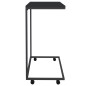 vidaXL Beistelltisch mit Rollen Schwarz 55x35x70 cm Holzwerkstoff vidaXL Beistelltisch mit Rollen Schwarz 55x35x70 cm Holzwerkstoff