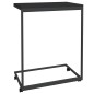 vidaXL Beistelltisch mit Rollen Schwarz 55x35x70 cm Holzwerkstoff vidaXL Beistelltisch mit Rollen Schwarz 55x35x70 cm Holzwerkstoff