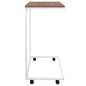 vidaXL Beistelltisch mit Rollen Weiß 55x35x70 cm Holzwerkstoff vidaXL Beistelltisch mit Rollen Weiß 55x35x70 cm Holzwerkstoff