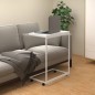 vidaXL Beistelltisch mit Rollen Weiß 55x35x70 cm Holzwerkstoff vidaXL Beistelltisch mit Rollen Weiß 55x35x70 cm Holzwerkstoff