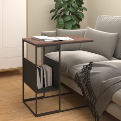 vidaXL Beistelltisch Schwarz 55x36x59,5 cm Holzwerkstoff