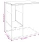 vidaXL Beistelltisch Schwarz 55x36x59,5 cm Holzwerkstoff vidaXL Beistelltisch Schwarz 55x36x59,5 cm Holzwerkstoff
