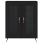 Highboard Schwarz 69,5x34x180 cm Holzwerkstoff Highboard Schwarz 69,5x34x180 cm Holzwerkstoff