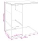 vidaXL Beistelltisch Weiß 55x36x59,5 cm Holzwerkstoff vidaXL Beistelltisch Weiß 55x36x59,5 cm Holzwerkstoff