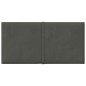 Wandpaneele 12 Stk. Dunkelgrau 30x15 cm Samt 0,54 m² Wandpaneele 12 Stk. Dunkelgrau 30x15 cm Samt 0,54 m²