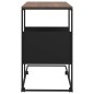 vidaXL Beistelltisch mit Rollen Schwarz 55x36x63,5 cm Holzwerkstoff vidaXL Beistelltisch mit Rollen Schwarz 55x36x63,5 cm Holzwerkstoff