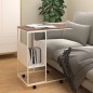 vidaXL Beistelltisch mit Rollen Weiß 55x36x63,5 cm Holzwerkstoff vidaXL Beistelltisch mit Rollen Weiß 55x36x63,5 cm Holzwerkstoff