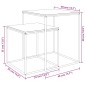 vidaXL Couchtisch-Set 2-tlg. Holzwerkstoff und Metall vidaXL Couchtisch-Set 2-tlg. Holzwerkstoff und Metall