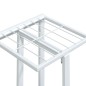 vidaXL Blumenständer 4-Etagen mit Rollen 44x23x80 cm Weiß Eisen vidaXL Blumenständer 4-Etagen mit Rollen 44x23x80 cm Weiß Eisen