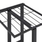 vidaXL Blumenständer 5-Etagen mit Rollen 44x23x100 cm Schwarz Eisen vidaXL Blumenständer 5-Etagen mit Rollen 44x23x100 cm Schwarz Eisen