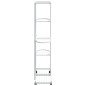 vidaXL Blumenständer 5-Etagen mit Rollen 44x23x100 cm Weiß Eisen vidaXL Blumenständer 5-Etagen mit Rollen 44x23x100 cm Weiß Eisen