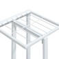vidaXL Blumenständer 5-Etagen mit Rollen 44x23x100 cm Weiß Eisen vidaXL Blumenständer 5-Etagen mit Rollen 44x23x100 cm Weiß Eisen