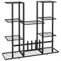 vidaXL Blumenständer 94,5x25x89 cm Schwarz Eisen vidaXL Blumenständer 94,5x25x89 cm Schwarz Eisen