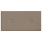 Wandpaneele 12 Stk. Cappuccino-Braun 30x15cm Kunstleder 0,54 m² Wandpaneele 12 Stk. Cappuccino-Braun 30x15cm Kunstleder 0,54 m²