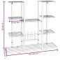 vidaXL Blumenständer 94,5x25x89 cm Schwarz Eisen vidaXL Blumenständer 94,5x25x89 cm Schwarz Eisen