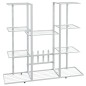vidaXL Blumenständer 94,5x25x89 cm Weiß Eisen vidaXL Blumenständer 94,5x25x89 cm Weiß Eisen