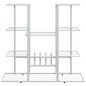 vidaXL Blumenständer 94,5x25x89 cm Weiß Eisen vidaXL Blumenständer 94,5x25x89 cm Weiß Eisen