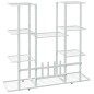 vidaXL Blumenständer 94,5x25x89 cm Weiß Eisen vidaXL Blumenständer 94,5x25x89 cm Weiß Eisen