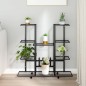 vidaXL Blumenständer mit Rollen 94,5x24,5x91,5 cm Schwarz Eisen vidaXL Blumenständer mit Rollen 94,5x24,5x91,5 cm Schwarz Eisen