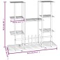 vidaXL Blumenständer mit Rollen 94,5x24,5x91,5 cm Schwarz Eisen vidaXL Blumenständer mit Rollen 94,5x24,5x91,5 cm Schwarz Eisen