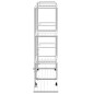 vidaXL Blumenständer mit Rollen 94,5x24,5x91,5 cm Weiß Eisen vidaXL Blumenständer mit Rollen 94,5x24,5x91,5 cm Weiß Eisen