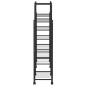 vidaXL Blumenständer mit Rollen 83x25x103,5 cm Schwarz Eisen vidaXL Blumenständer mit Rollen 83x25x103,5 cm Schwarz Eisen