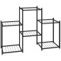 vidaXL Blumenständer 83x25x60 cm Schwarz Eisen vidaXL Blumenständer 83x25x60 cm Schwarz Eisen