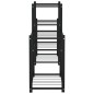 vidaXL Blumenständer 83x25x60 cm Schwarz Eisen vidaXL Blumenständer 83x25x60 cm Schwarz Eisen
