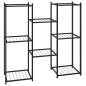 vidaXL Blumenständer 83x25x80 cm Schwarz Eisen vidaXL Blumenständer 83x25x80 cm Schwarz Eisen