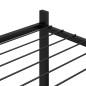 vidaXL Blumenständer 83x25x80 cm Schwarz Eisen vidaXL Blumenständer 83x25x80 cm Schwarz Eisen