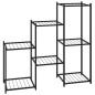 vidaXL Blumenständer 83x25x80 cm Schwarz Eisen vidaXL Blumenständer 83x25x80 cm Schwarz Eisen