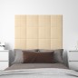 Wandpaneele 12 Stk. Creme 30x30 cm Stoff 1,08 m² Wandpaneele 12 Stk. Creme 30x30 cm Stoff 1,08 m²