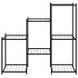 vidaXL Blumenständer 83x25x80 cm Schwarz Eisen vidaXL Blumenständer 83x25x80 cm Schwarz Eisen