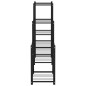 vidaXL Blumenständer 83x25x80 cm Schwarz Eisen vidaXL Blumenständer 83x25x80 cm Schwarz Eisen