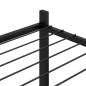 vidaXL Blumenständer mit Rollen 83x25x83,5 cm Schwarz Eisen vidaXL Blumenständer mit Rollen 83x25x83,5 cm Schwarz Eisen